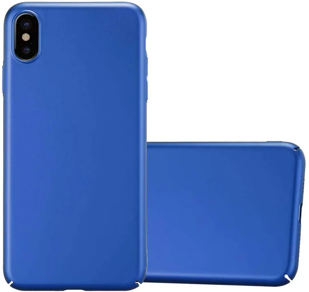 Cadorabo Hoesje geschikt voor Apple iPhone XS MAX in METAAL BLAUW
