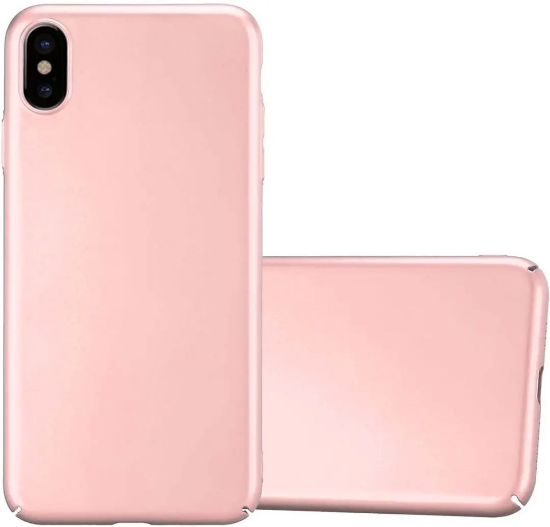 Cadorabo Hoesje geschikt voor Apple iPhone XS MAX in METAAL ROSE GOUD