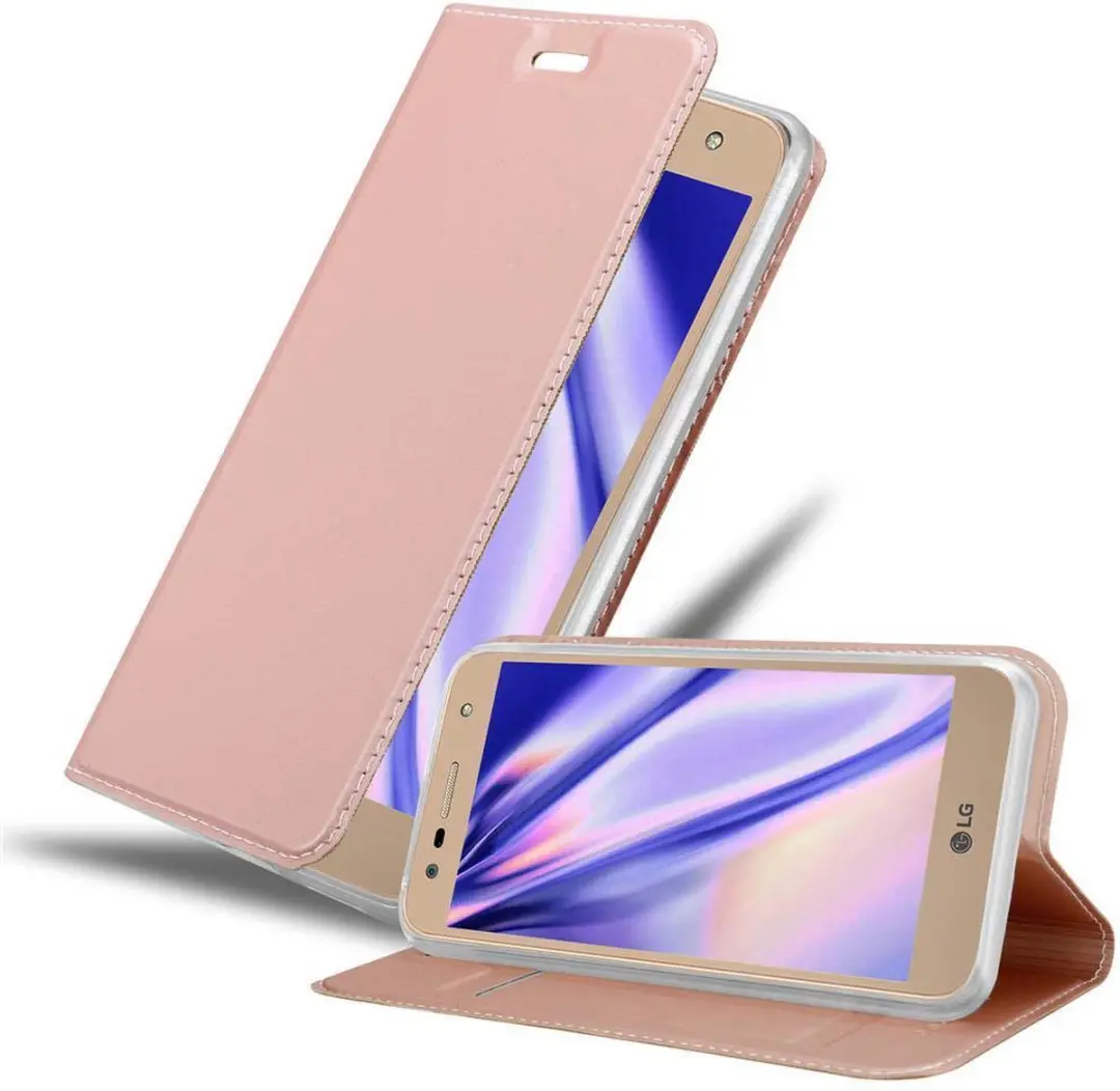 Cadorabo Hoesje geschikt voor LG X POWER 2 in CLASSY ROSE GOUD
