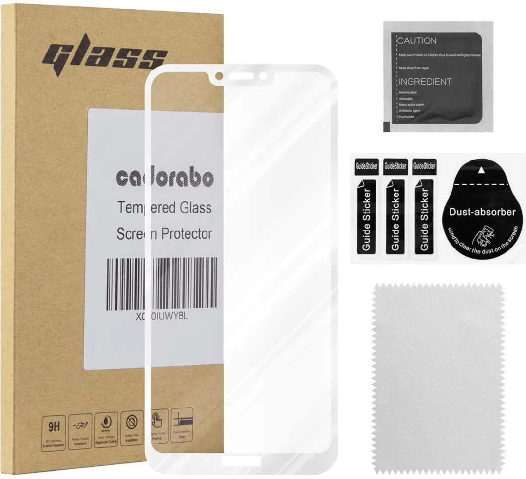 Cadorabo Screenprotector geschikt voor Honor 8C Volledig scherm pantserfolie Bes