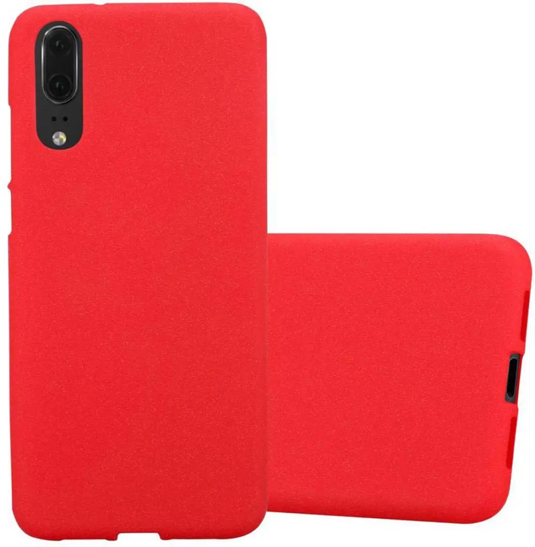 Cadorabo Hoesje geschikt voor Huawei P20 in FROST ROOD