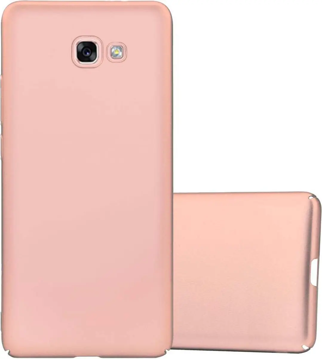 Cadorabo Hoesje geschikt voor Samsung Galaxy A7 2017 in METAAL ROSE GOUD