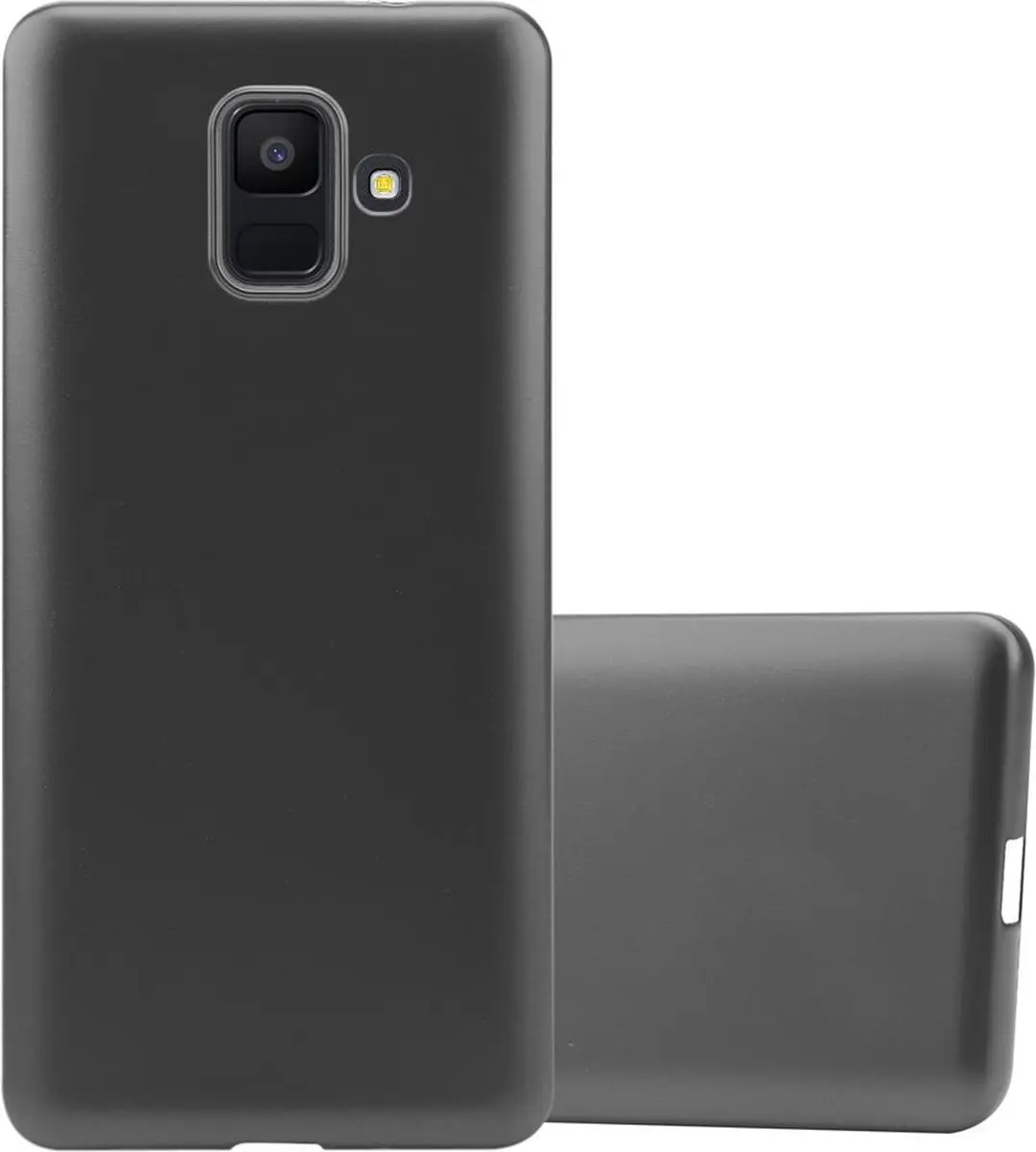 Cadorabo Hoesje geschikt voor Samsung Galaxy A6 2018 in METALLIC GRIJS