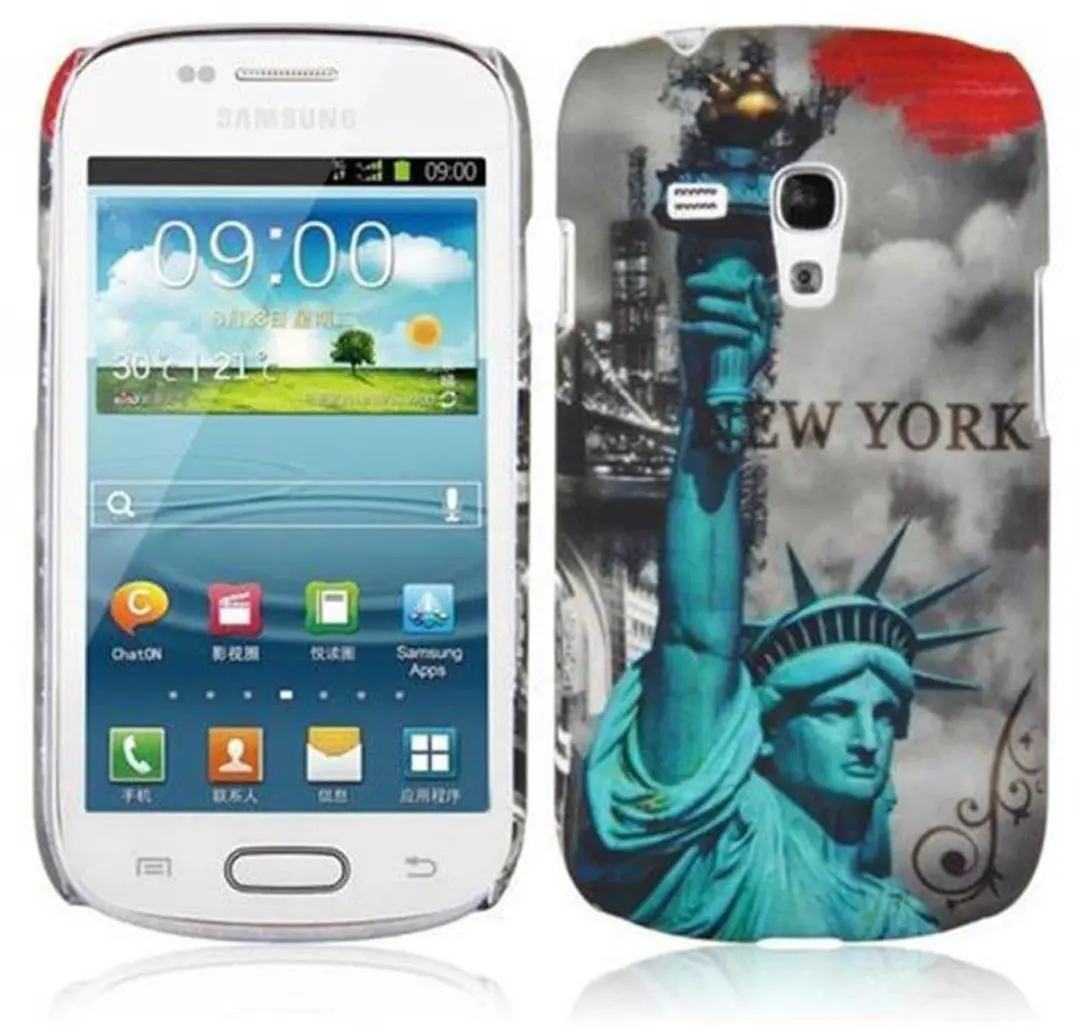 Cadorabo Hoesje geschikt voor Samsung Galaxy S3 MINI met NEW YORK