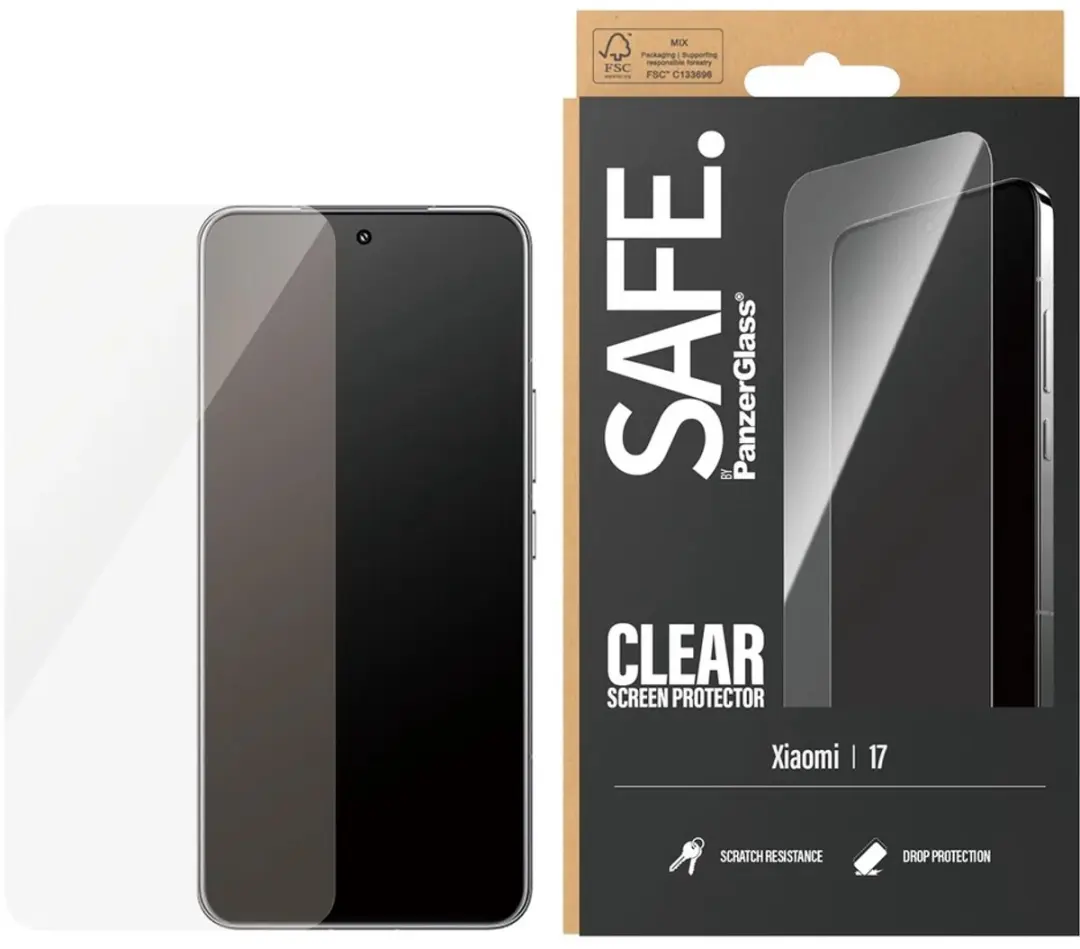 SAFE by PanzerGlass Ultra-Wide Fit Screenprotector Xiaomi 17