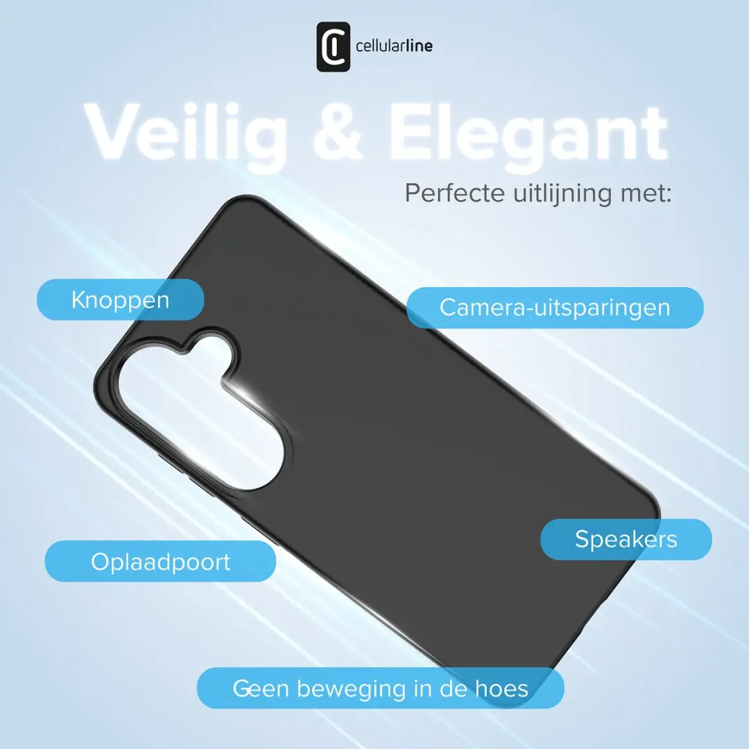 Cellularline Sensation+ Hoesje Galaxy S26 - Zwart - afbeelding 4 van 6
