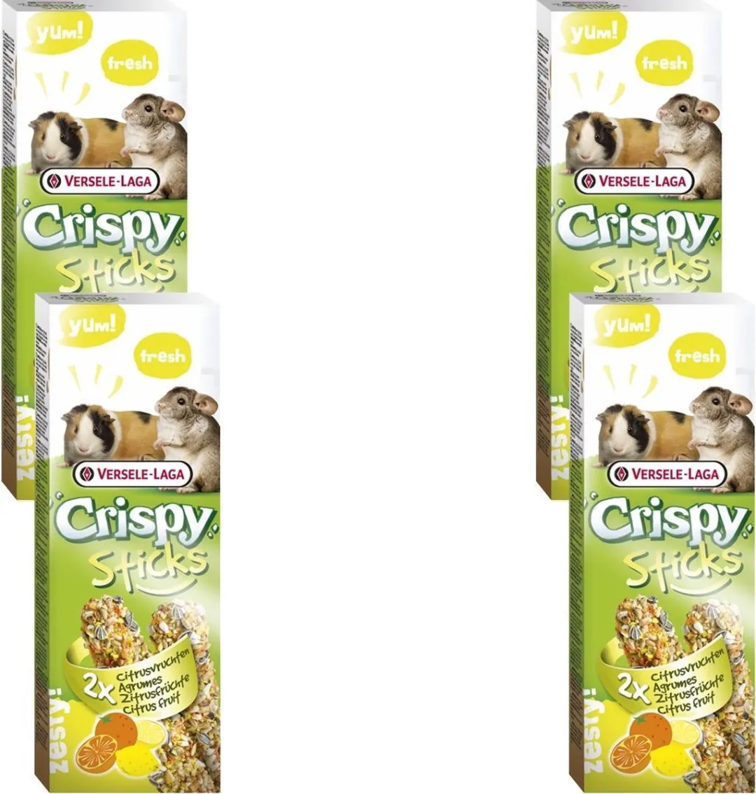 Versele-Laga Crispy Sticks Cavia & Chinchilla Citrus - 4x2x55g