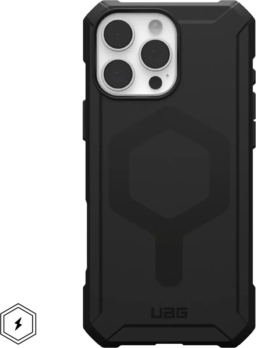 UAG Essential Armor MagSafe Hoesje iPhone 16 Pro Max - Zwart - afbeelding 2 van 6