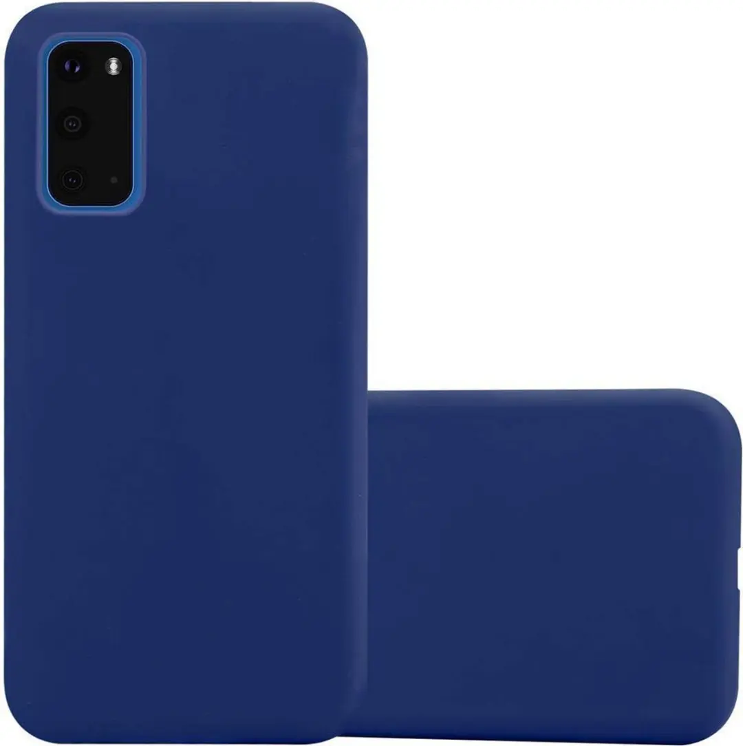 Cadorabo Hoesje geschikt voor Samsung Galaxy S20 in CANDY DONKER BLAUW