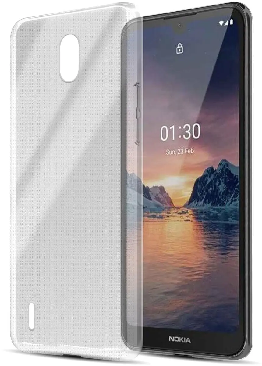 Cadorabo Hoesje geschikt voor Nokia 1.3 in VOLLEDIG TRANSPARANT