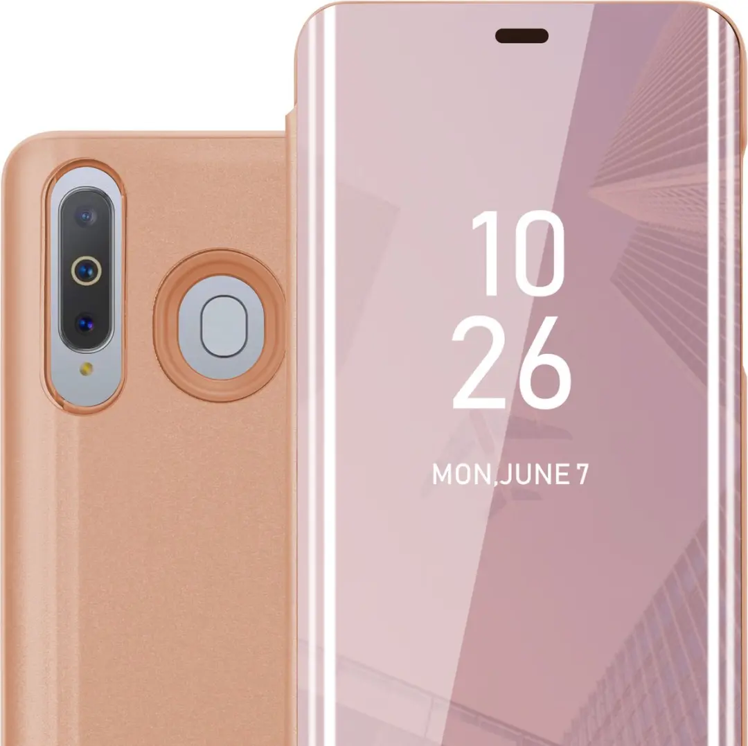 Cadorabo Hoesje geschikt voor Samsung Galaxy A8s in KUNZIET ROZE