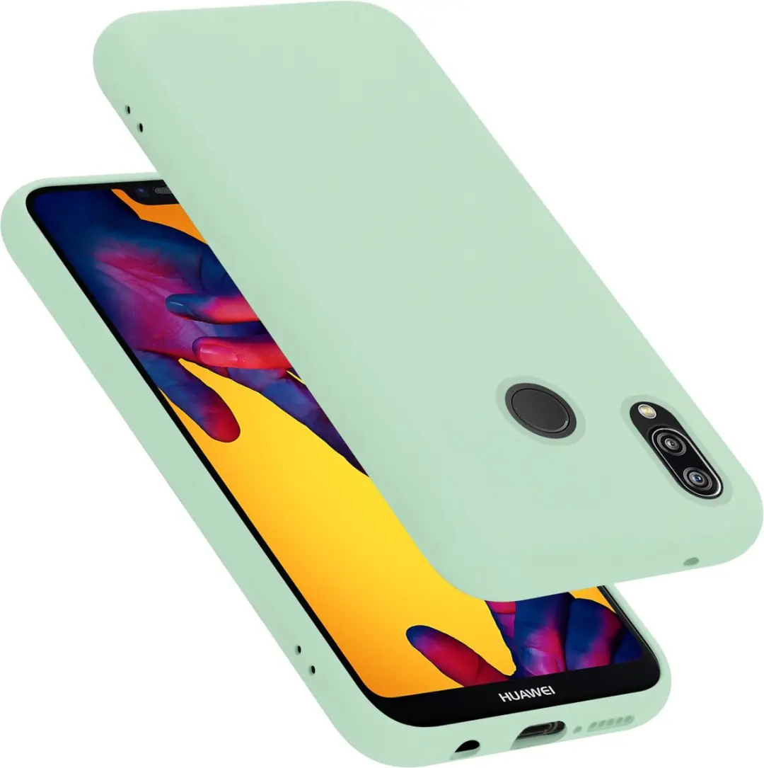 Cadorabo Hoesje geschikt voor Huawei P20 LITE 2018 / NOVA 3E in LIQUID LICHT GRO
