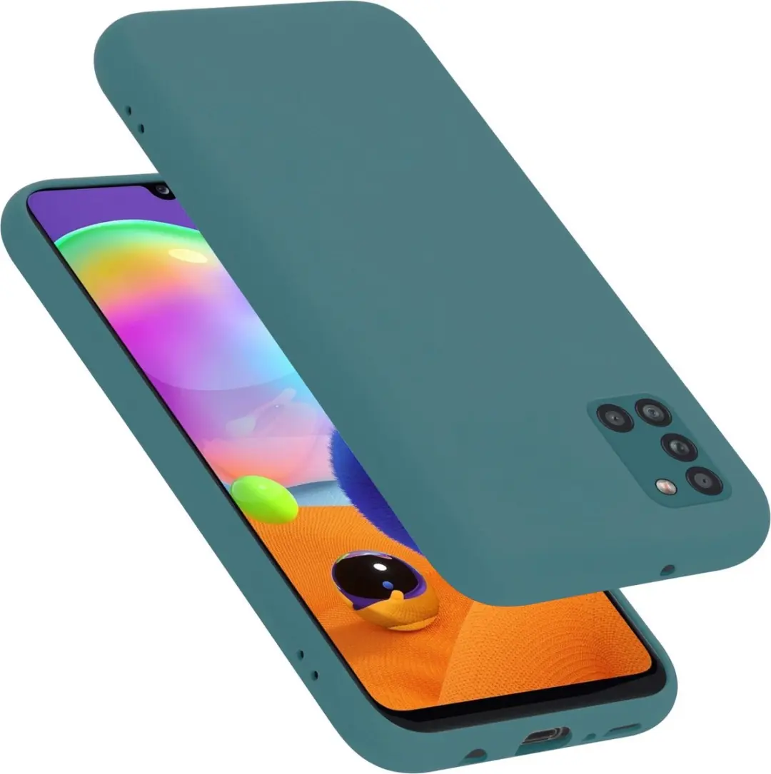 Cadorabo Hoesje geschikt voor Samsung Galaxy A31 in LIQUID GROEN