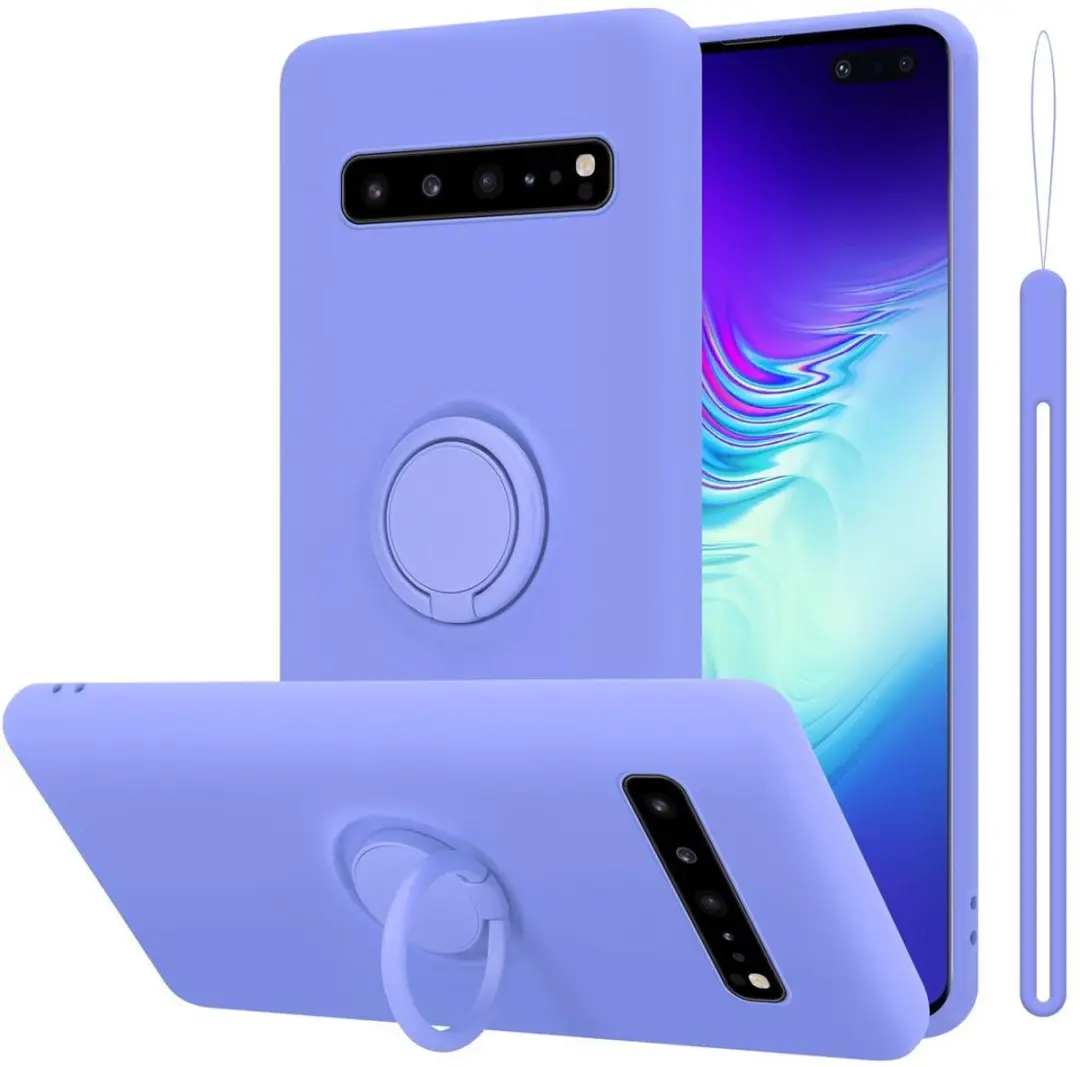 Cadorabo Hoesje geschikt voor Samsung Galaxy S10 5G in LIQUID LICHT PAARS