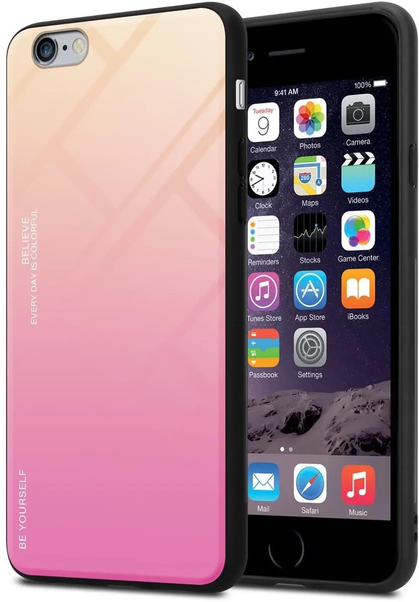 Cadorabo Hoesje geschikt voor Apple iPhone 6 PLUS / 6S PLUS in GEEL
