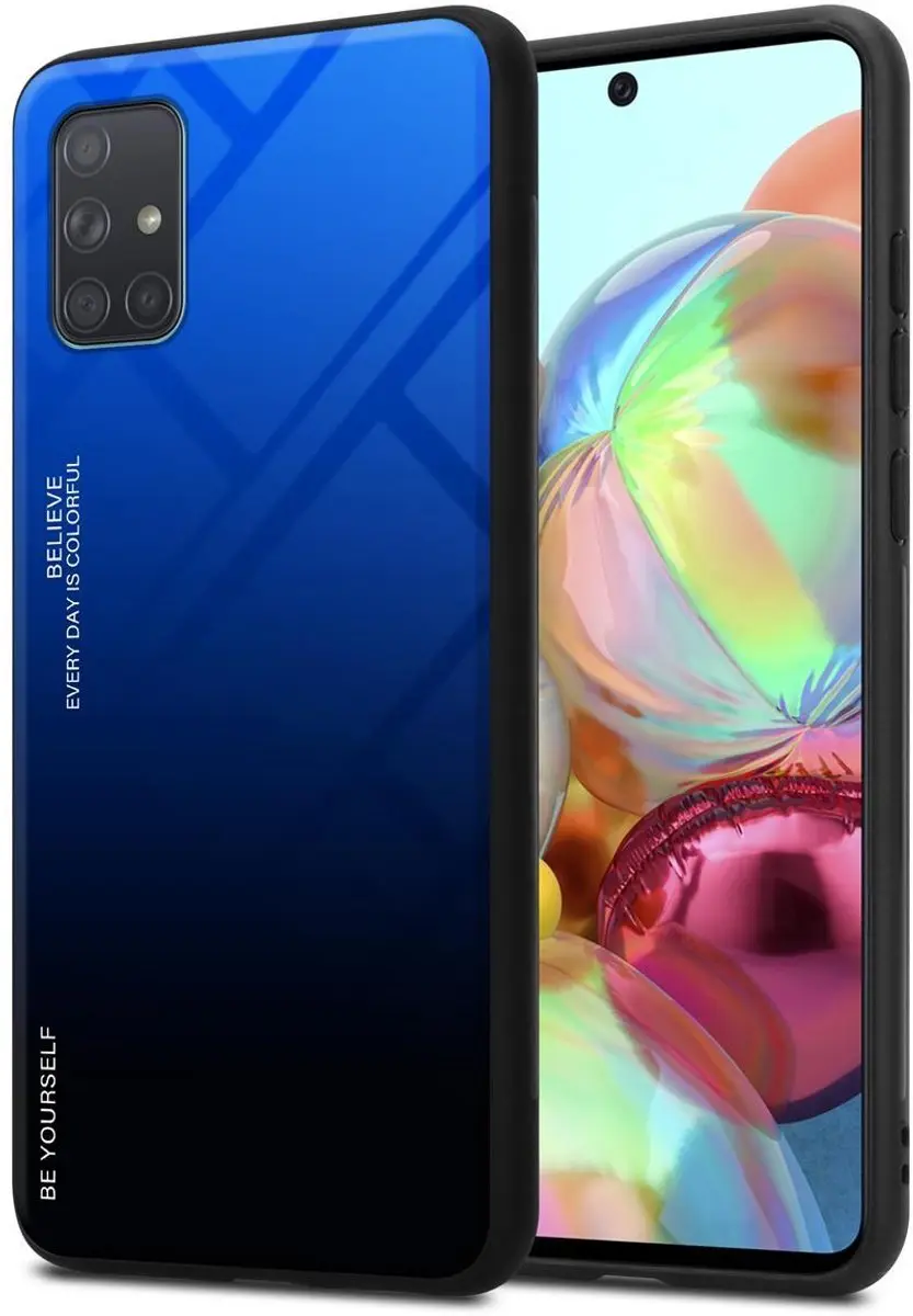 Cadorabo Hoesje geschikt voor Samsung Galaxy A71 4G in BLAUW