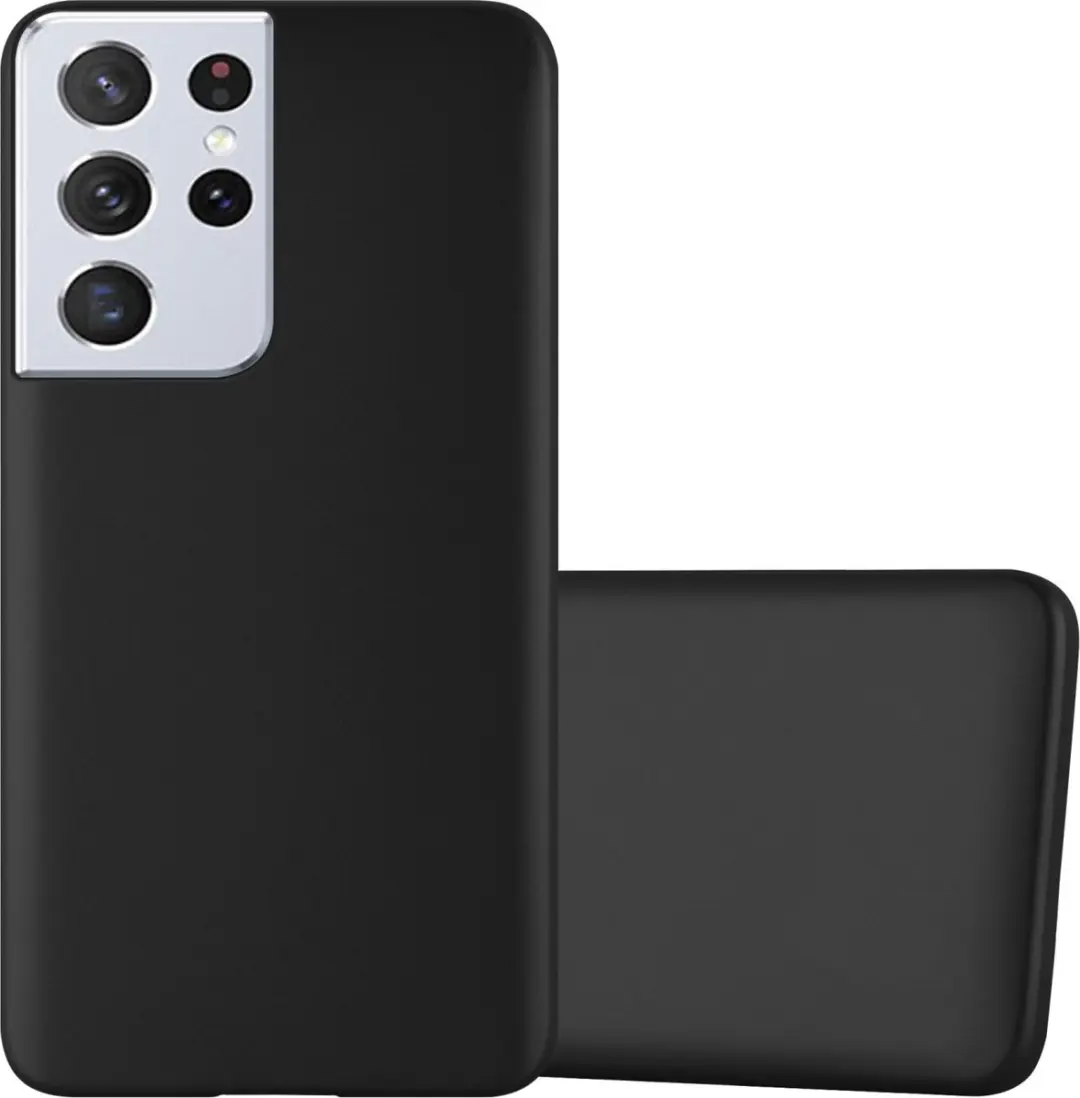 Cadorabo Hoesje geschikt voor Samsung Galaxy S22 ULTRA in METALLIC ZWART