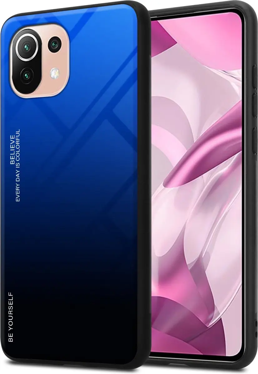 Cadorabo Hoesje geschikt voor Xiaomi Mi 11 LITE (4G / 5G) / 11 LITE NE in BLAUW