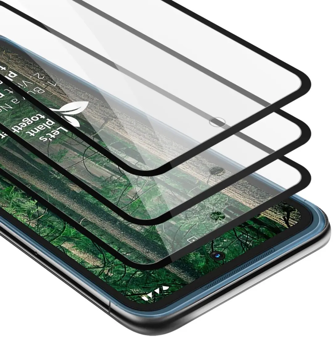 Cadorabo 3x Screenprotector geschikt voor Nokia XR20 Volledig scherm pantserfoli