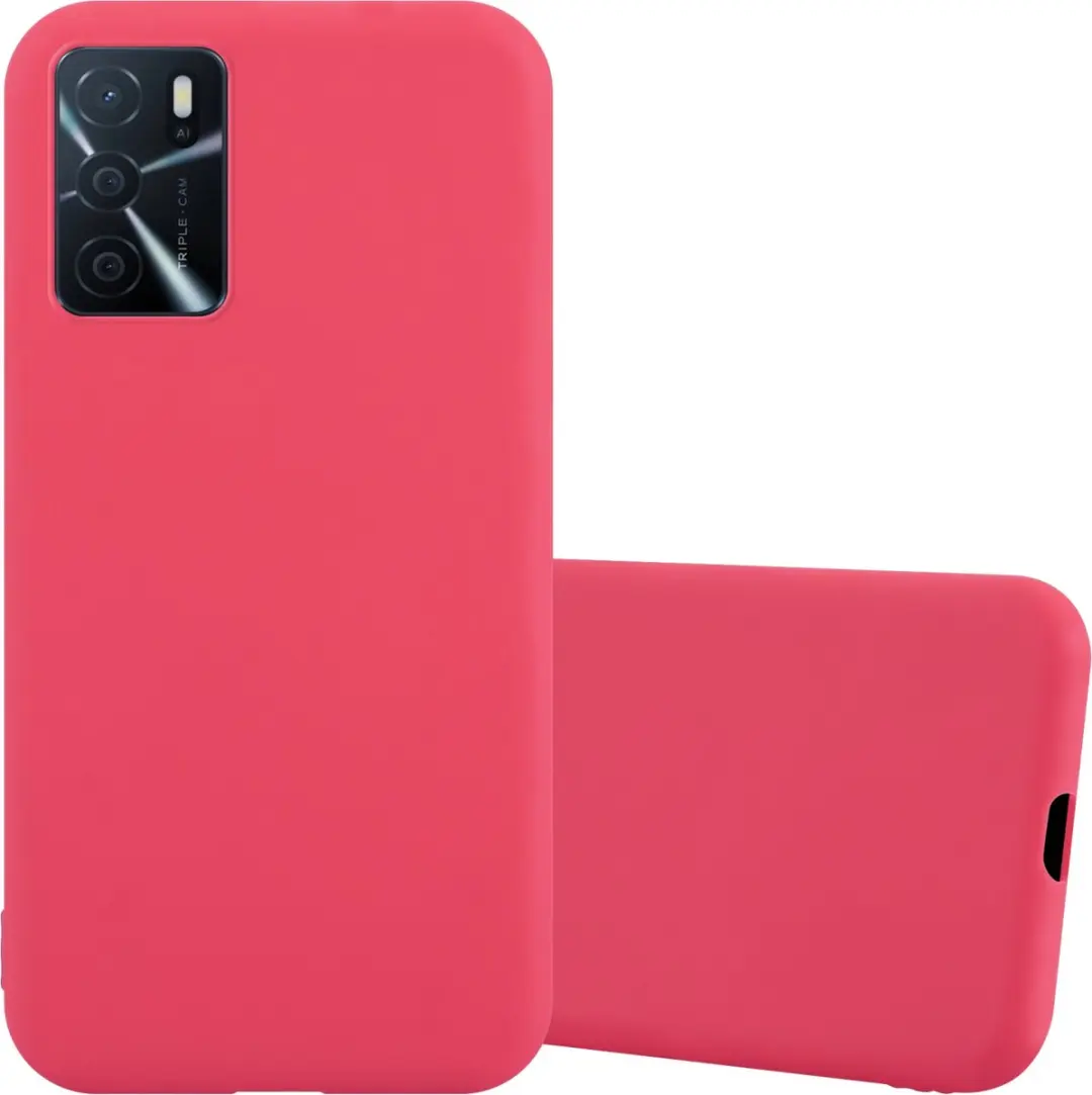 Cadorabo Hoesje geschikt voor Oppo A16s / A54s in CANDY ROOD