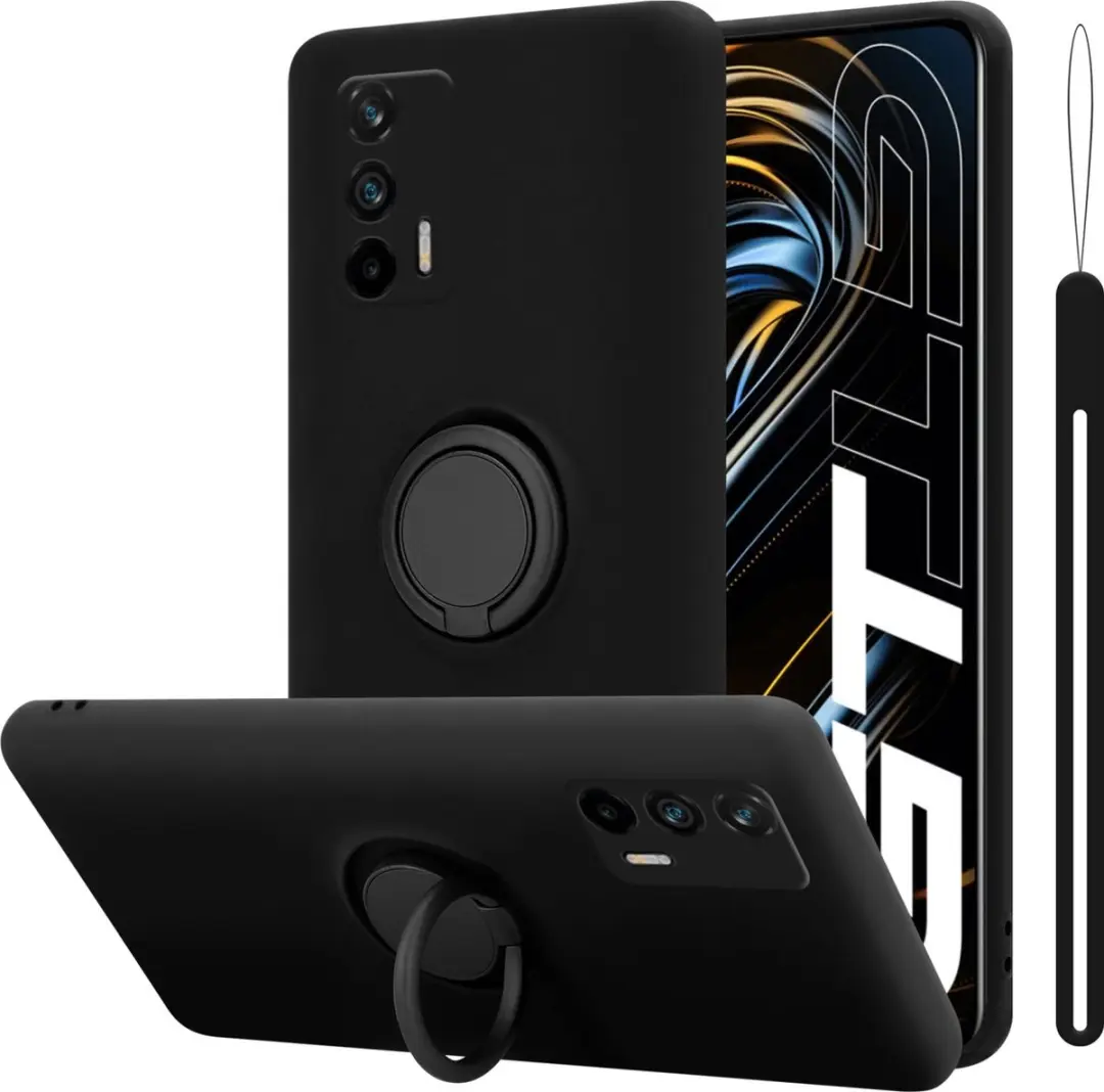 Cadorabo Hoesje geschikt voor Realme GT / GT Neo 2T / Q3 PRO in LIQUID ZWART