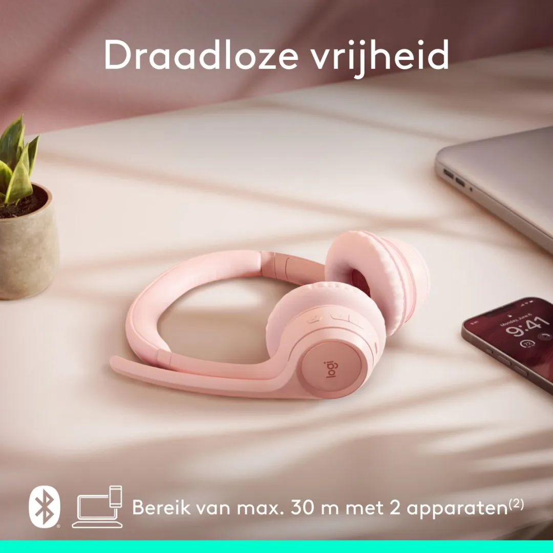 Logitech Zone 300 Draadloze Headset - Rose
