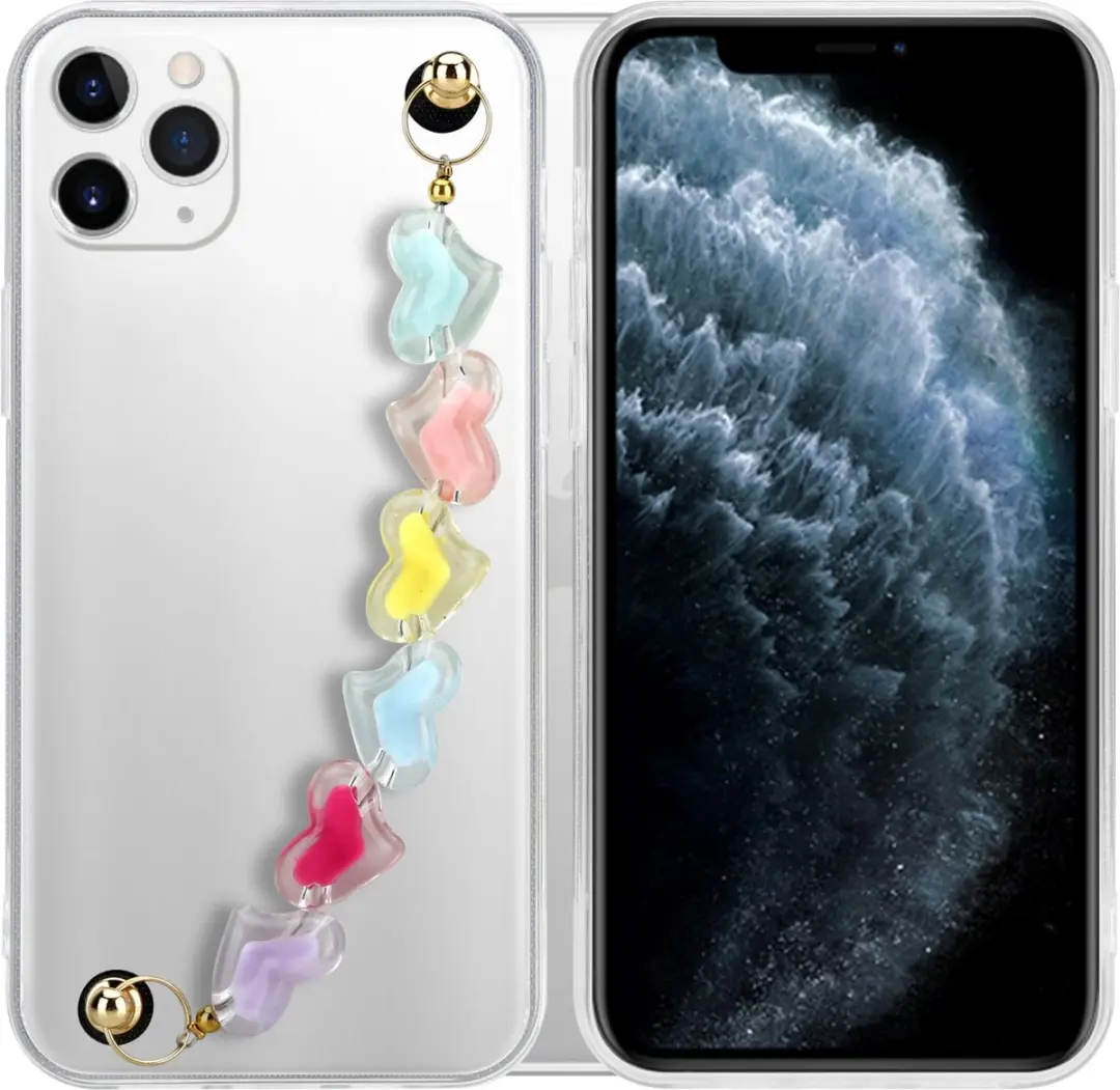 Cadorabo Hoesje geschikt voor Apple iPhone 11 PRO MAX in Transparant met kleurri
