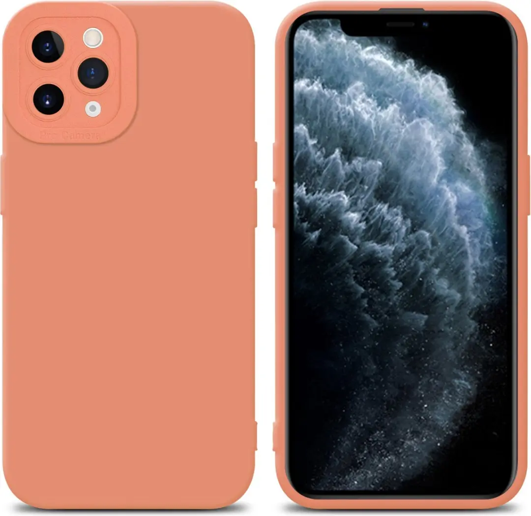 Cadorabo Hoesje geschikt voor Apple iPhone 11 PRO in FLUID LICHT ORANJE