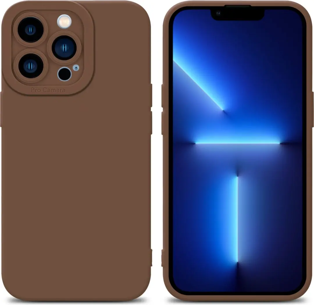 Cadorabo Hoesje geschikt voor Apple iPhone 13 PRO in FLUID BRUIN
