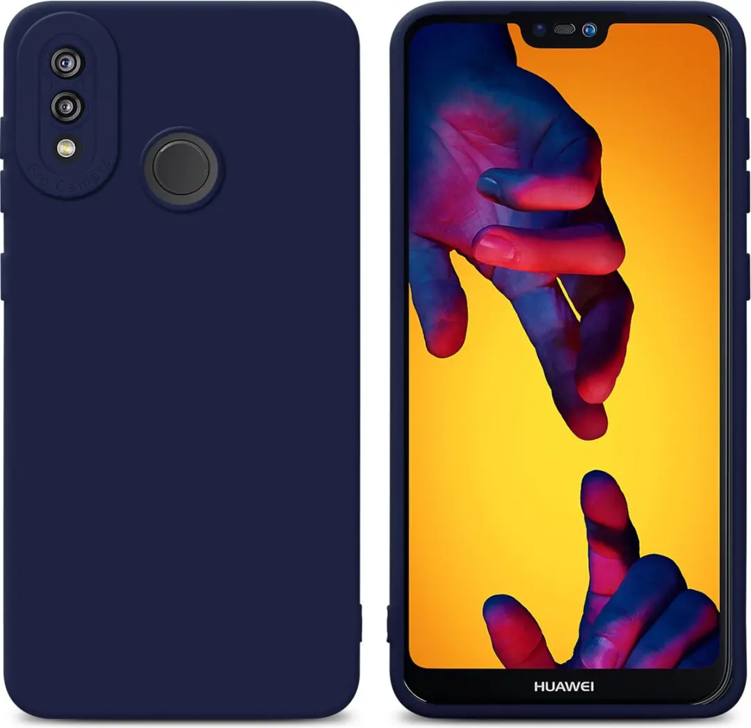 Cadorabo Hoesje geschikt voor Huawei P20 LITE 2018 / NOVA 3E in FLUID DONKER BLA