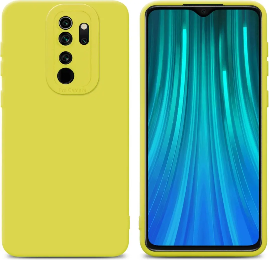 Cadorabo Hoesje geschikt voor Xiaomi RedMi NOTE 8 PRO in FLUID GEEL