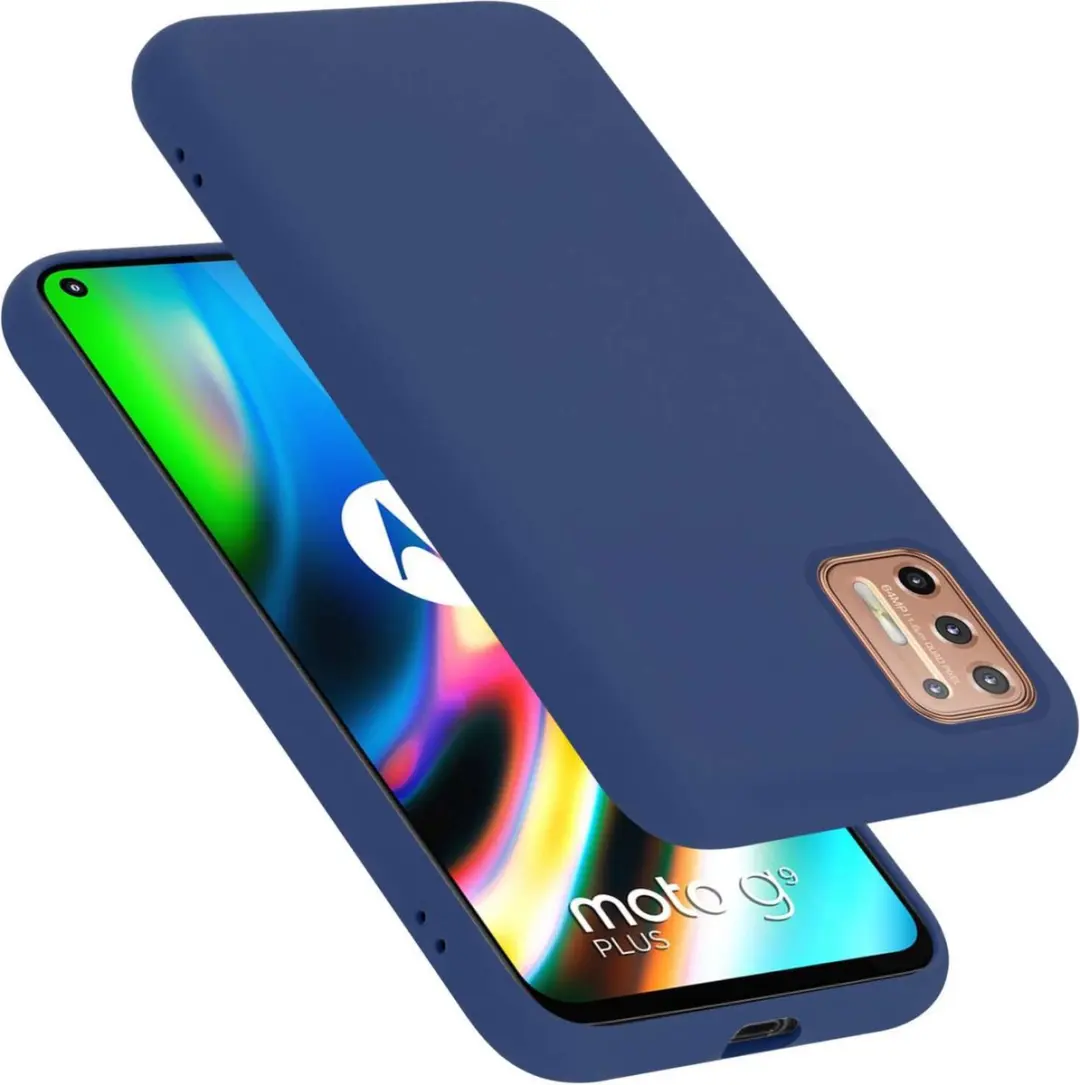 Cadorabo Hoesje geschikt voor Motorola MOTO G9 PLUS in LIQUID BLAUW