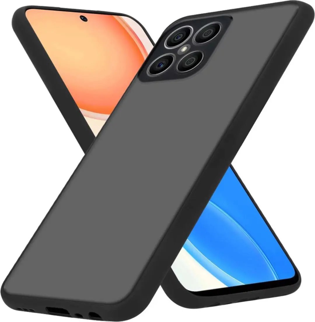 Cadorabo Hoesje geschikt voor Honor X8 4G in MATT ZWART