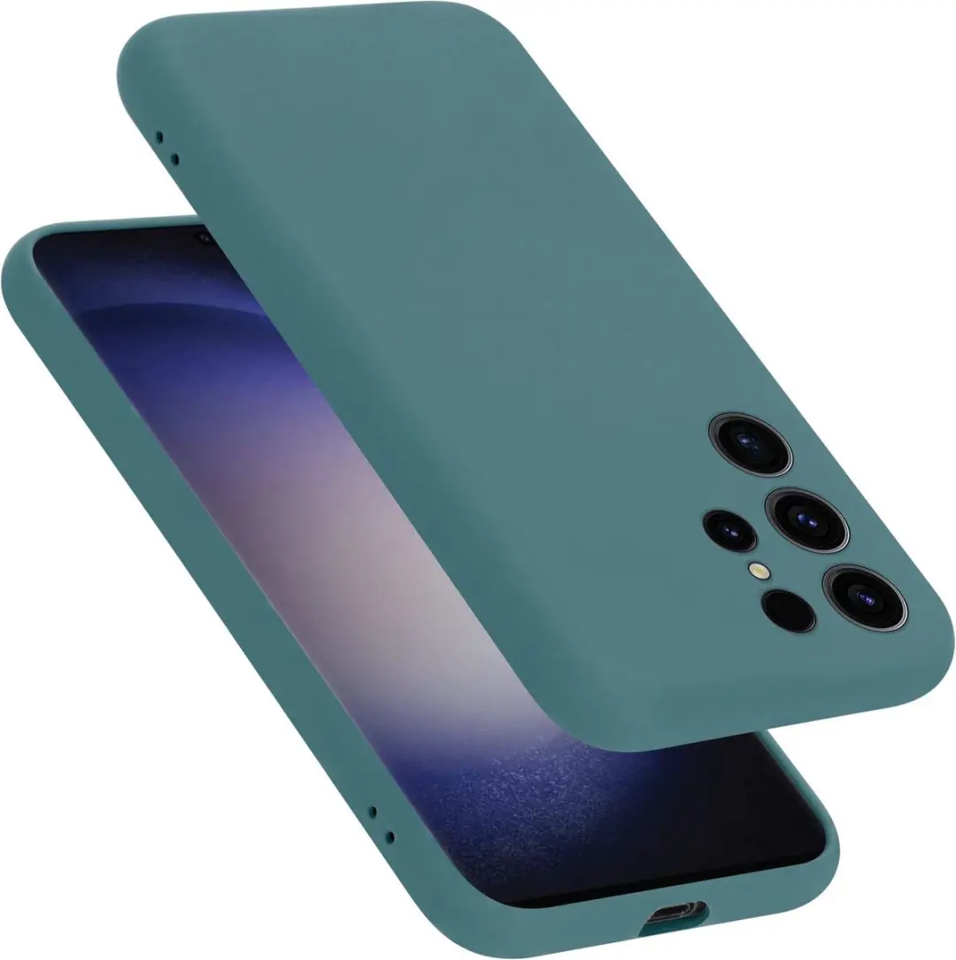 Cadorabo Hoesje geschikt voor Samsung Galaxy S24 ULTRA in LIQUID GROEN