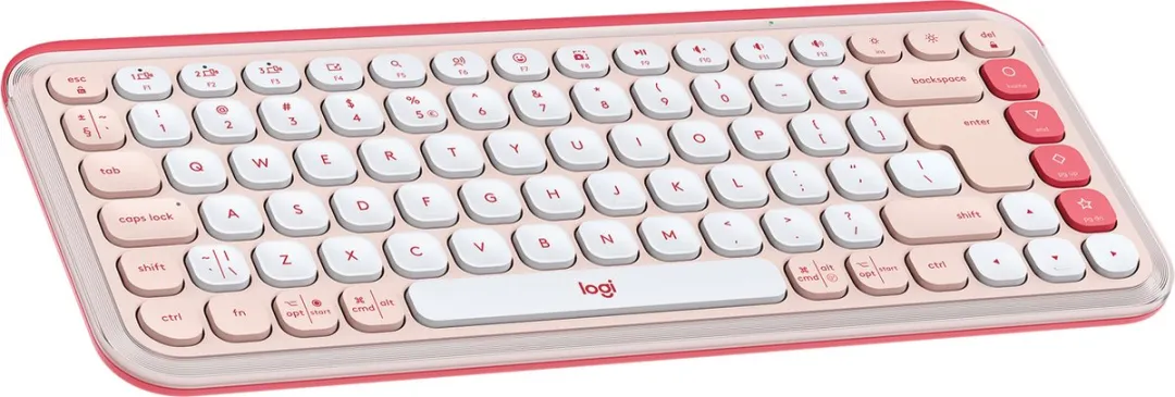 Logitech POP Icon Keys Draadloos Toetsenbord - QWERTY US - Roze
