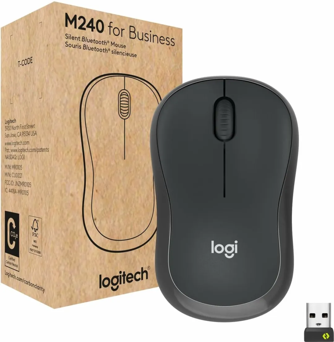 Logitech M240 for Business Draadloze Muis 910-007182 - Grafiet - afbeelding 6 van 6