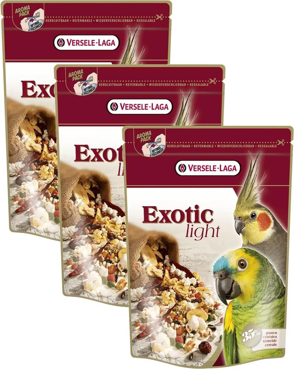 Versele-Laga Prestige Premium Exotic Light Graanmix - 3x750g