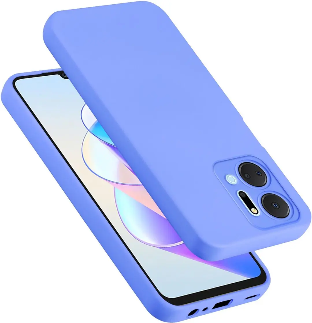 Cadorabo Hoesje geschikt voor Honor x7a in LIQUID LICHT PAARS