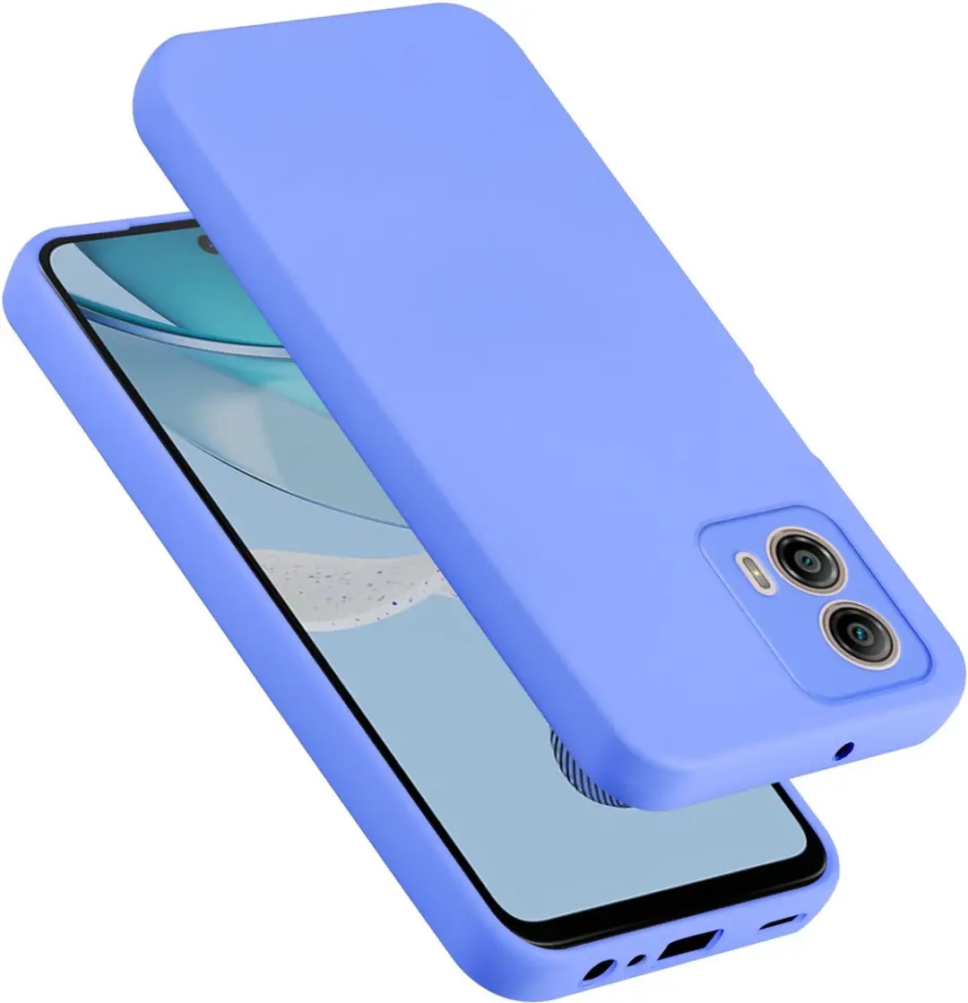 Cadorabo Hoesje geschikt voor Motorola Moto G53 5G in LIQUID LICHT PAARS - Beschermhoes gemaakt van flexibel TPU silicone Case Cover