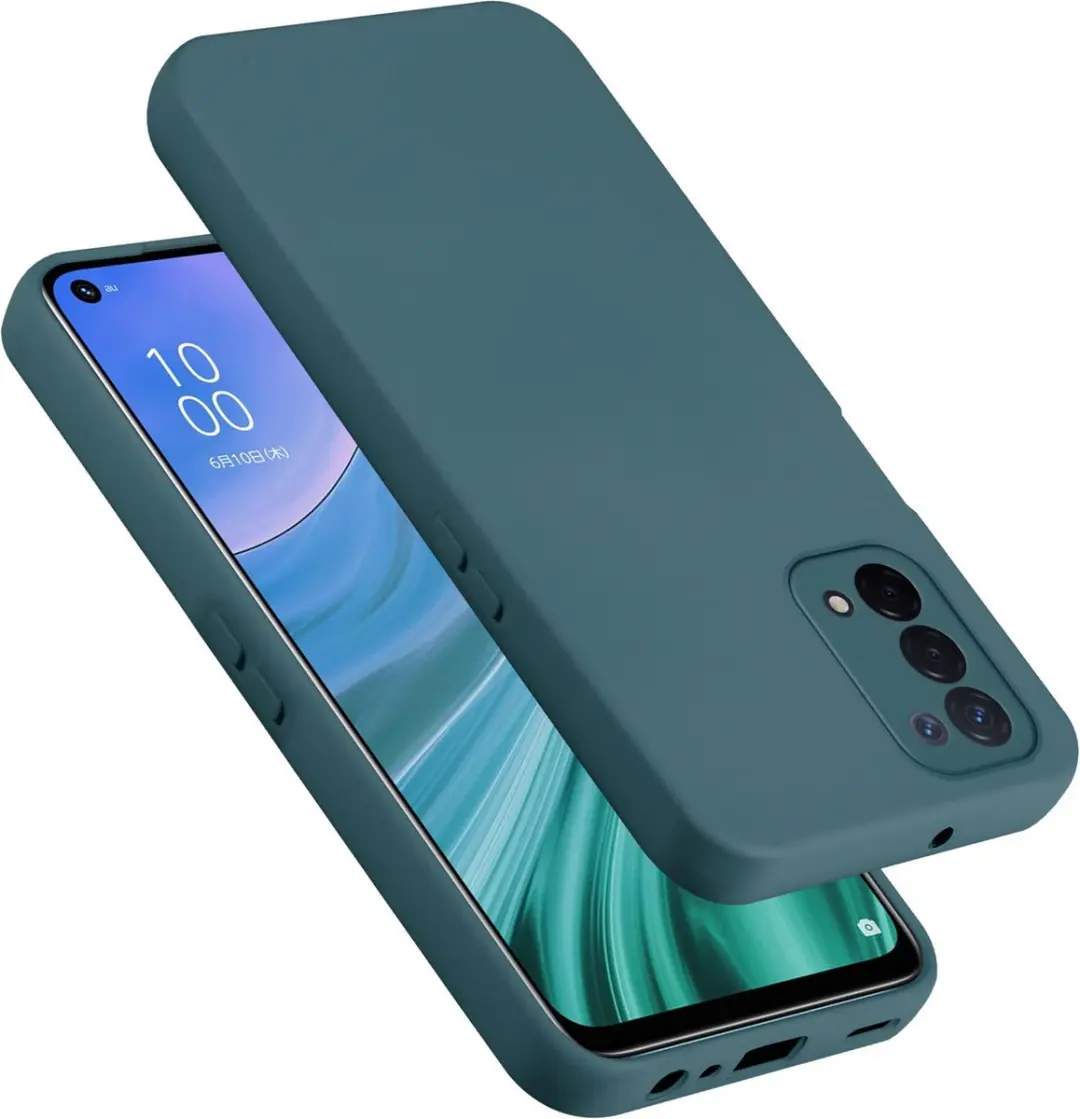 Cadorabo Hoesje geschikt voor OPPO A54 5G / A74 5G in LIQUID GROEN