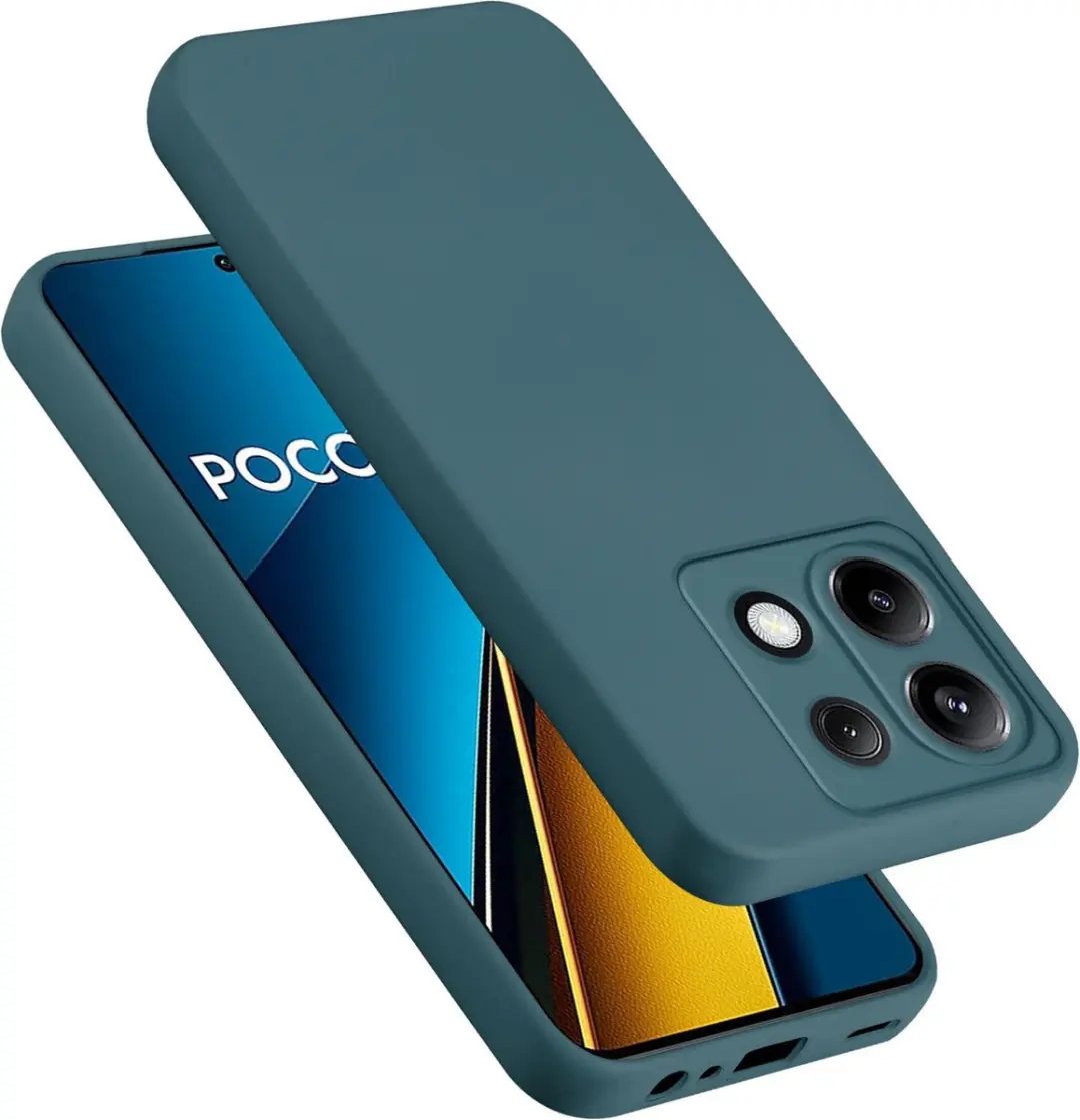 Cadorabo Hoesje geschikt voor Xiaomi Poco X6 in LIQUID GROEN