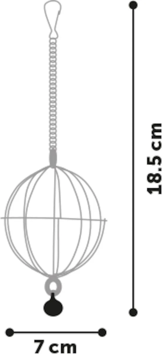 Flamingo Mil Voerbal Knaagdier Rood Ø7cm