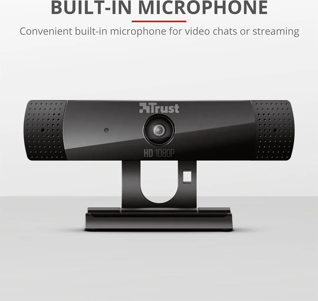 Trust GXT 1160 Vero Streaming Webcam - Zwart - afbeelding 5 van 6
