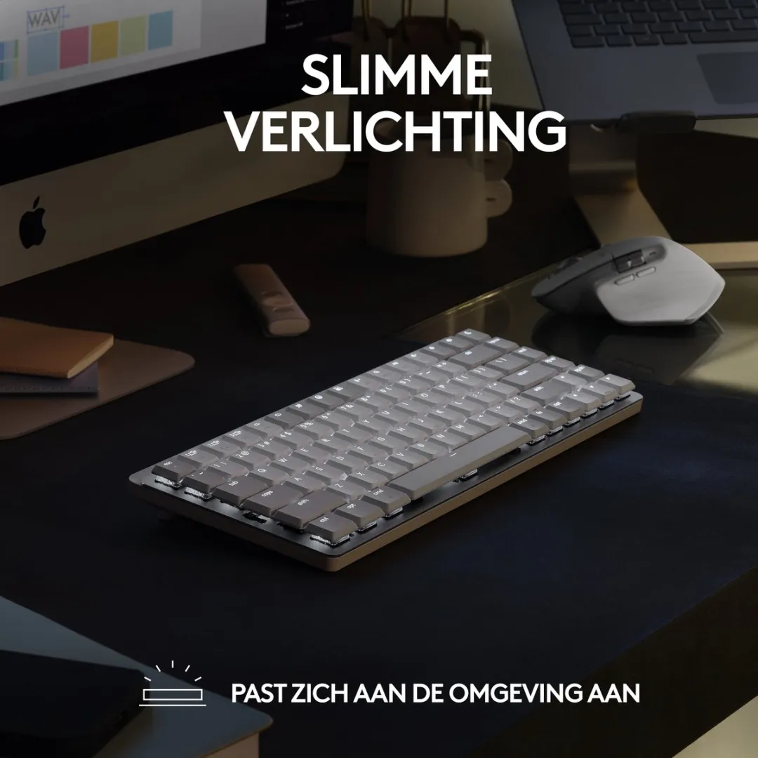 Logitech MX Mechanical Mini Toetsenbord - Draadloos - QWERTY US - Graphite