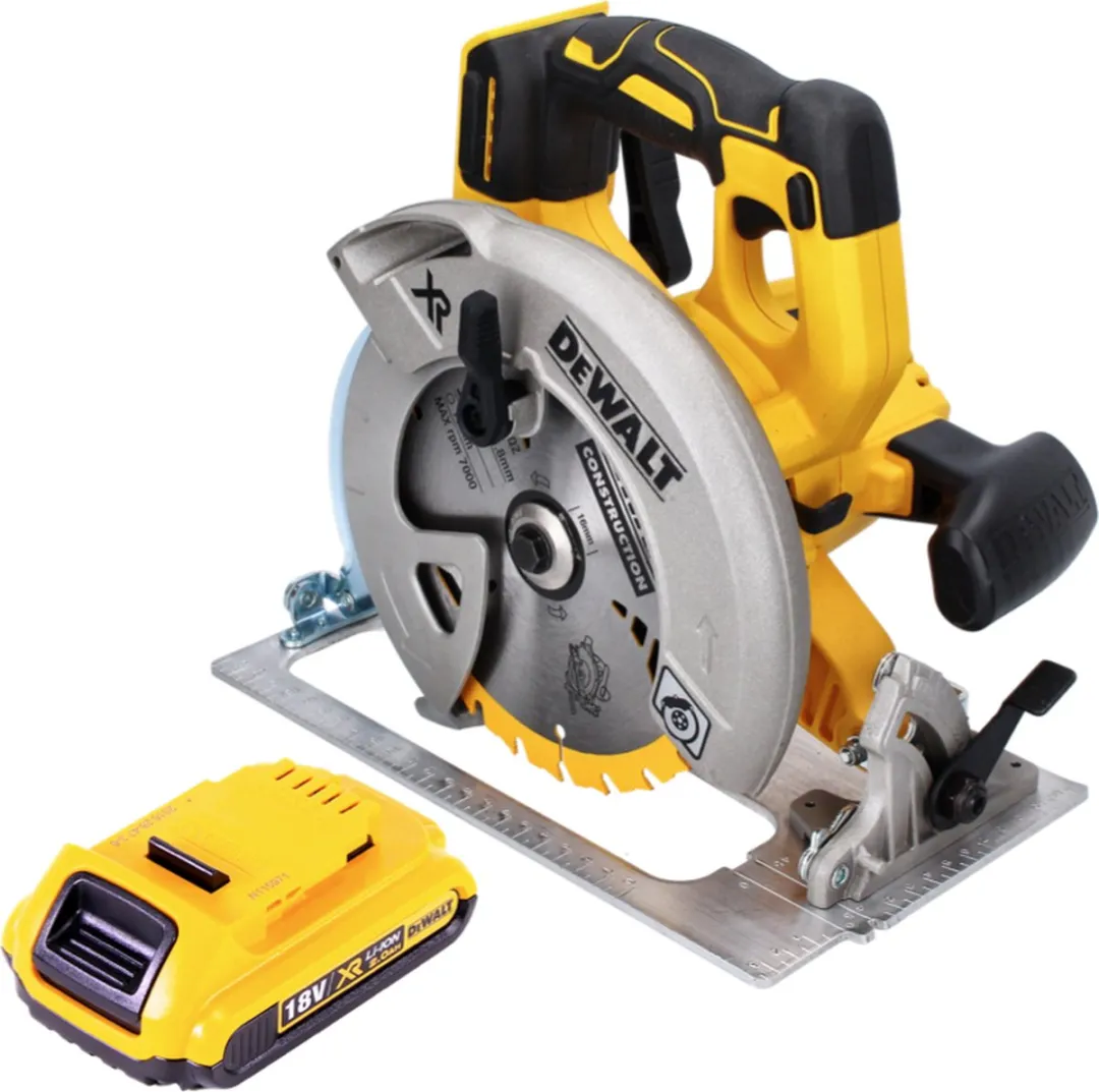 DeWalt DCS 570 Accucirkelzaag 18V 184mm - Borstelloos - 2.0Ah - afbeelding 2 van 5