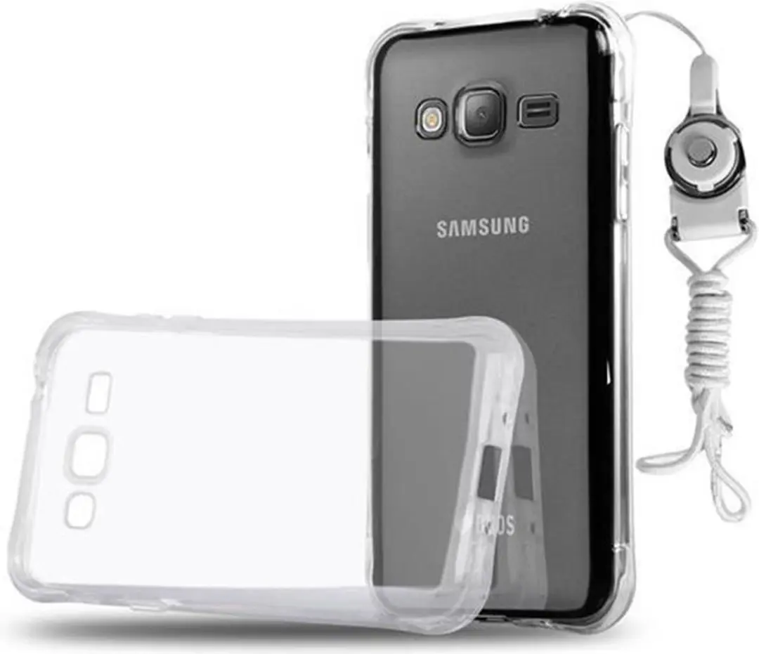 Cadorabo Hoesje geschikt voor Samsung Galaxy J3 2015 in VOLLEDIG TRANSPARANT