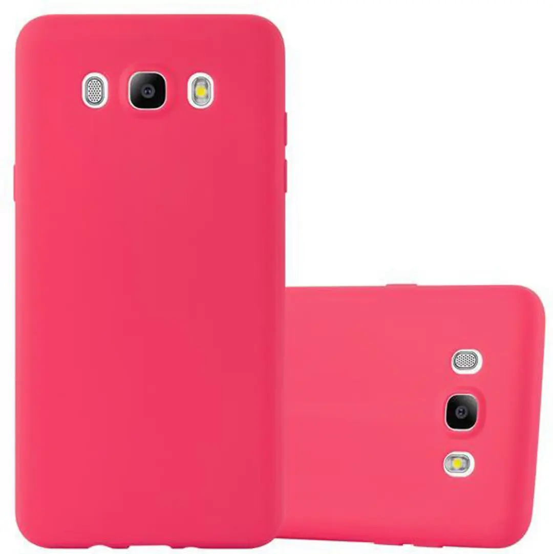 Cadorabo Hoesje geschikt voor Samsung Galaxy J5 2016 in CANDY ROOD
