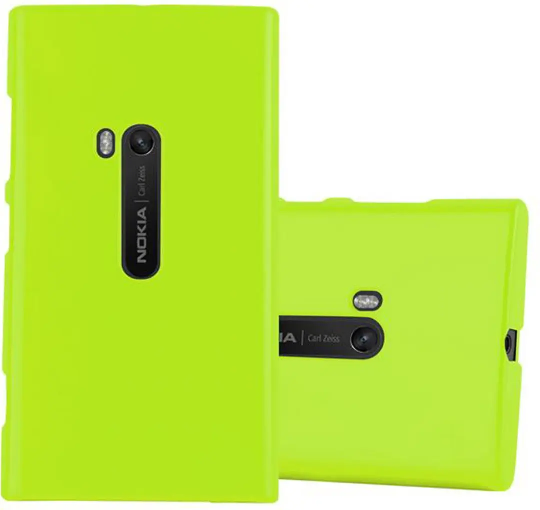 Cadorabo Hoesje geschikt voor Nokia Lumia 920 in JELLY GROEN