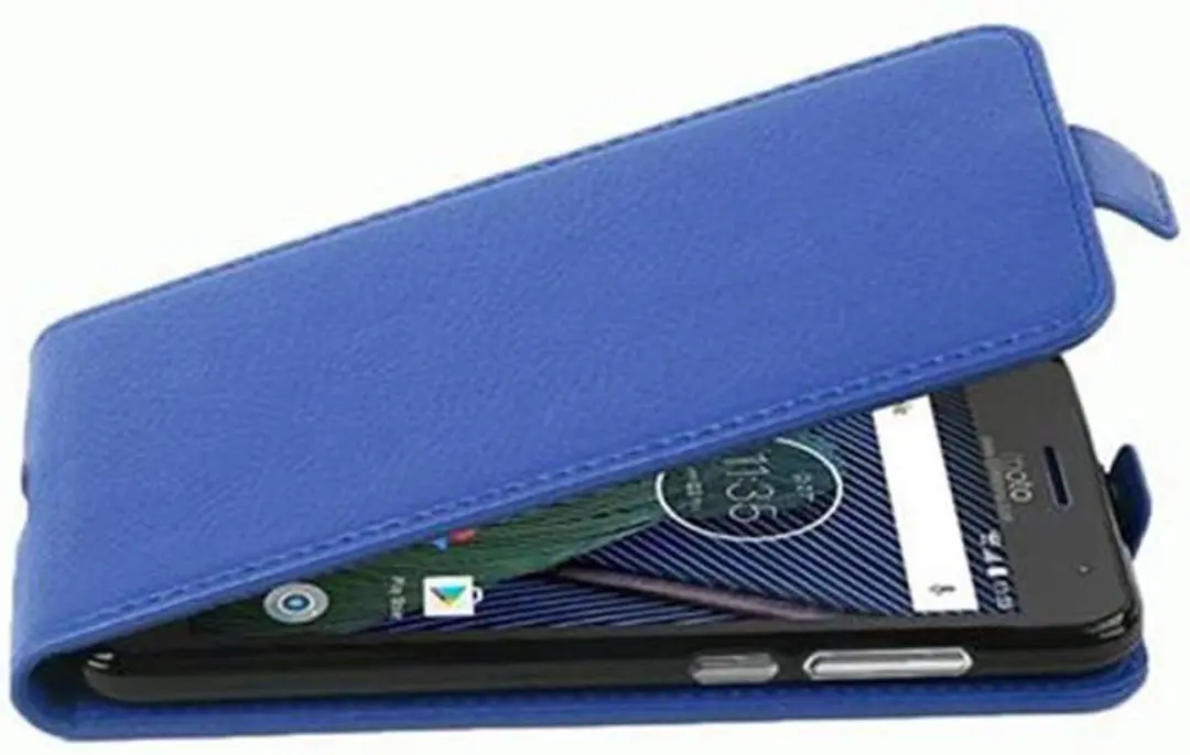 Cadorabo Hoesje geschikt voor Motorola MOTO G5 PLUS in KONINGSBLAUW