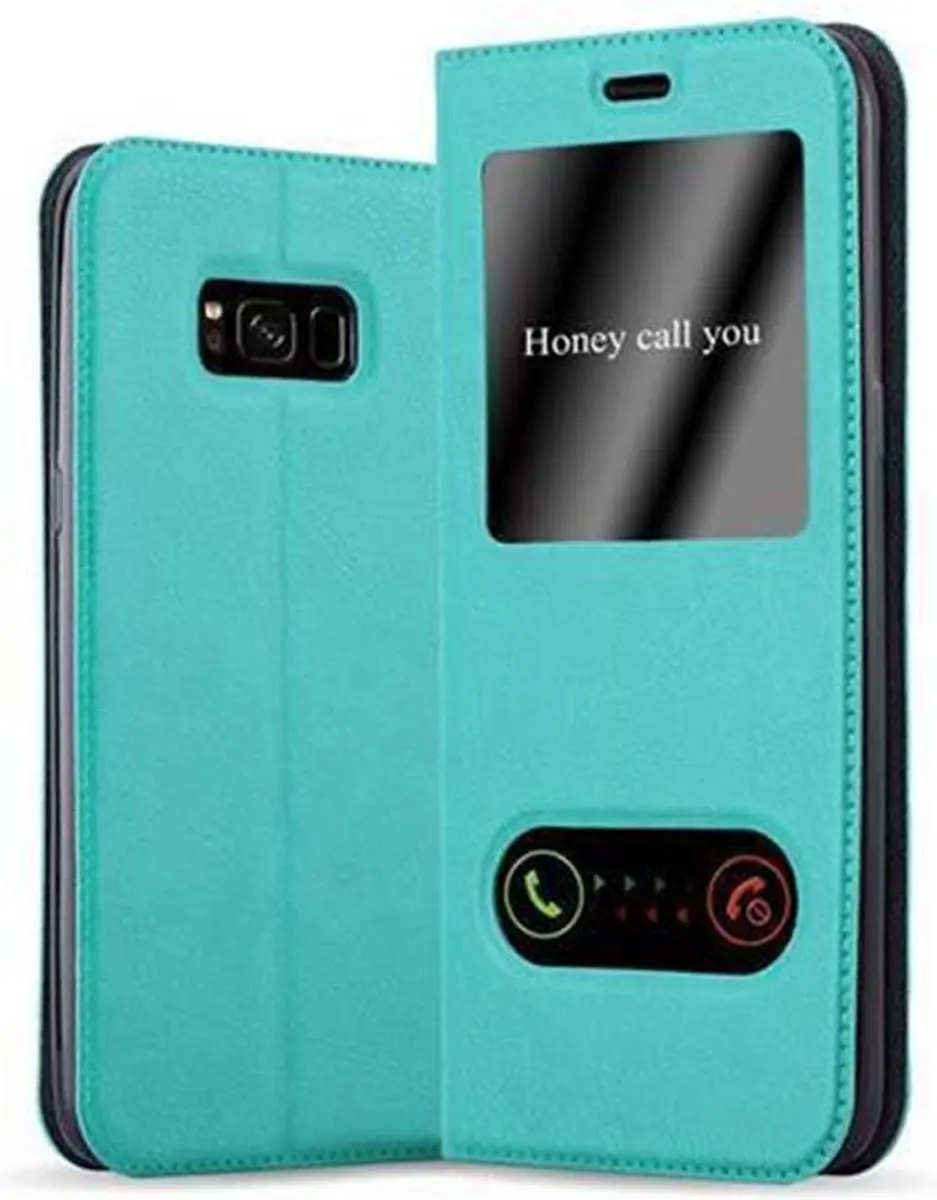 Cadorabo Hoesje geschikt voor Samsung Galaxy S8 in MUNT TURKOOIS